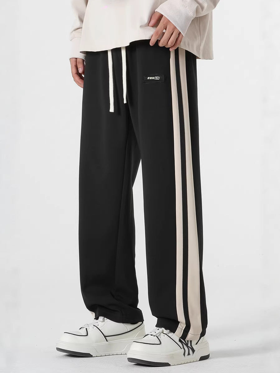 Men’s Casual Spring Pants – Loose Wide Leg Trousers