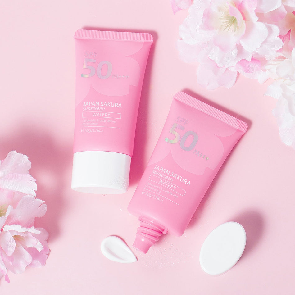🌸 Cherry Blossom Sunscreen Moisturizing Cream 50g
