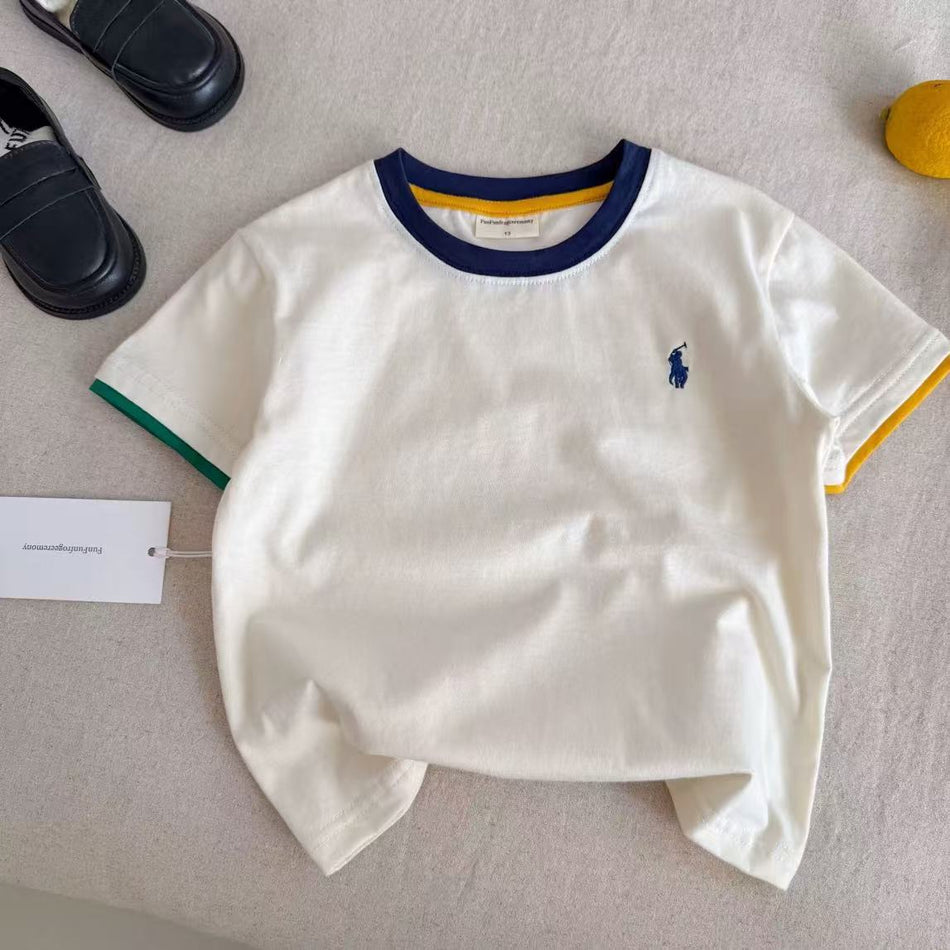 Sunshine Summer Color-Block Kids' T-Shirt - 2026 New Style