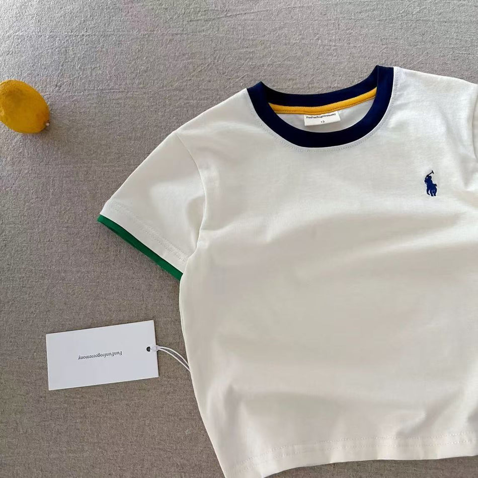 Sunshine Summer Color-Block Kids' T-Shirt - 2026 New Style