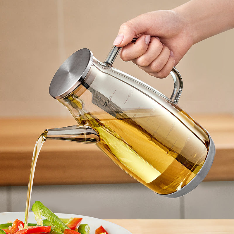 Oil Spray Bottle Glass Leak-Proof Dual Spray Pour Kitchen