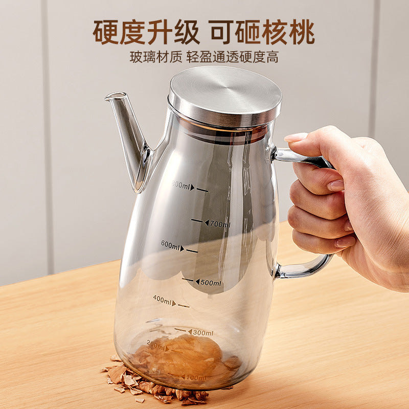 Oil Spray Bottle Glass Leak-Proof Dual Spray Pour Kitchen
