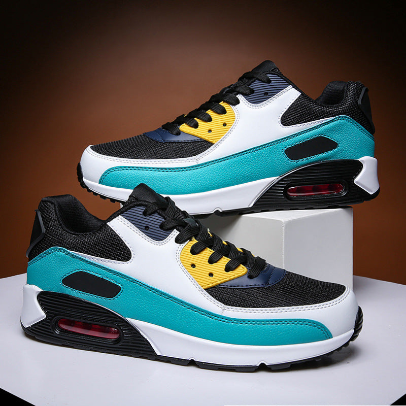 Youth White Platform Sneakers – Trendy Low-Top Shoes
