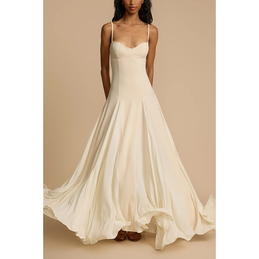 2026 Summer Zipper Sling Dress - INS Casual Vacation Wear