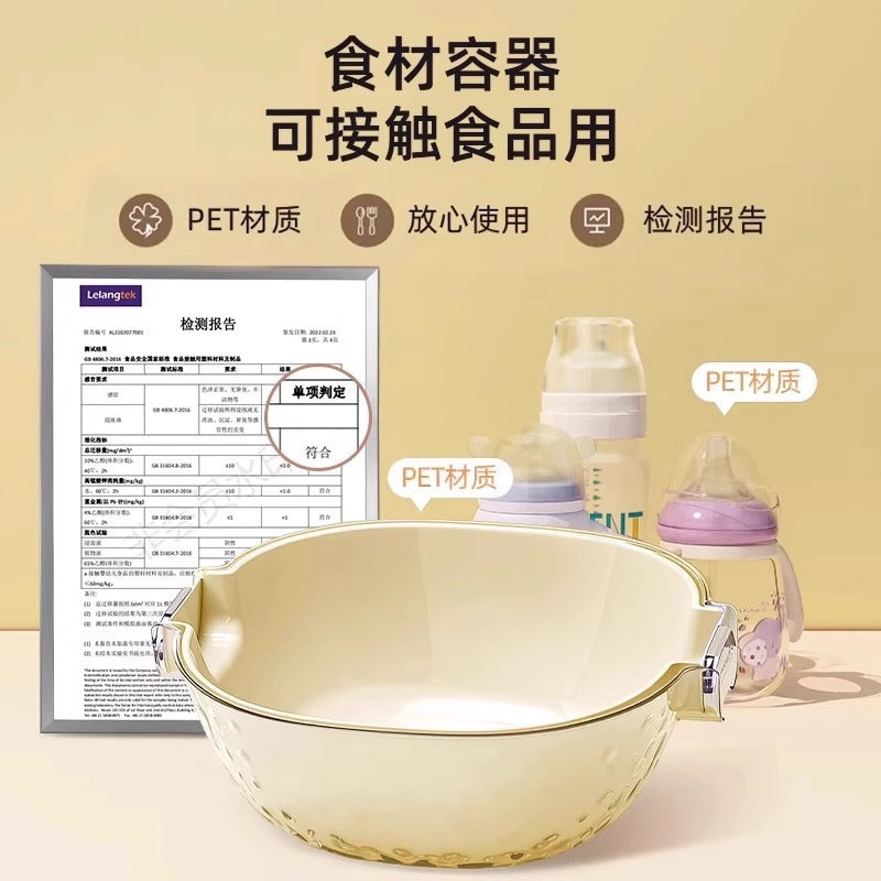 Vegetable Washing Basin Drain Basket Food Grade Kitchen Strainer