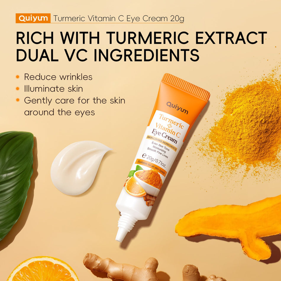 🌟 Quiyum Turmeric Vitamin C Eye Cream 20g