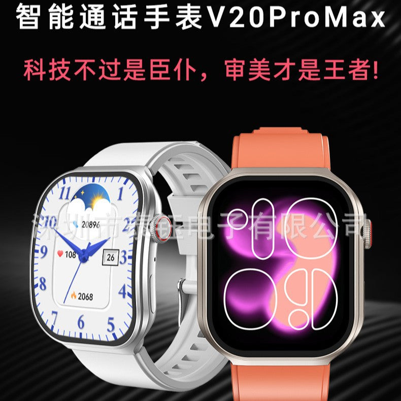 V20 Pro Max Smart Watch with Call & Heart Rate