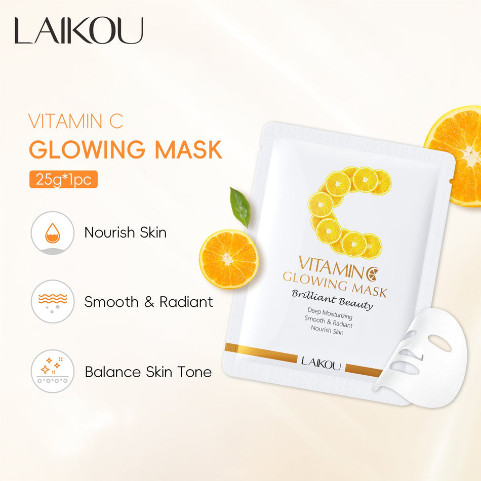 🍊 Laiko Vitamin C Glowing Mask 25g – Pack of 2