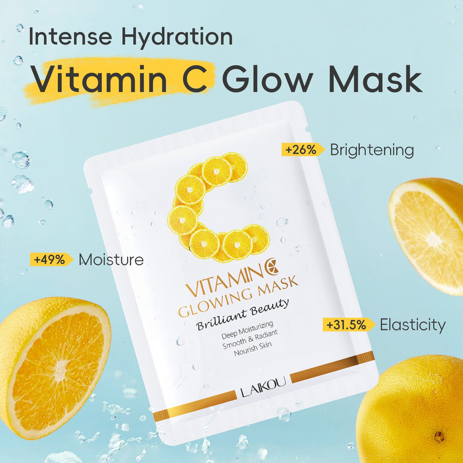 🍊 Laiko Vitamin C Glowing Mask 25g – Pack of 2