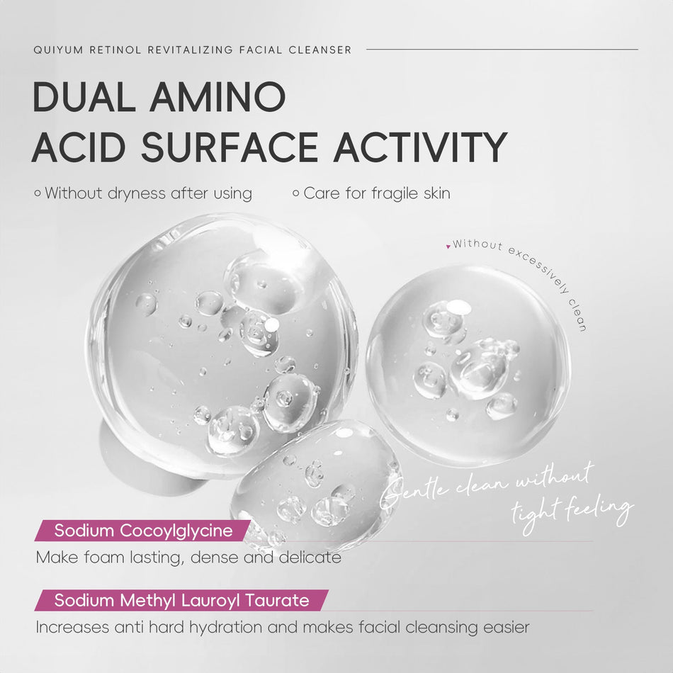 ✨ Quiyum Retinol Facial Cleanser 50g