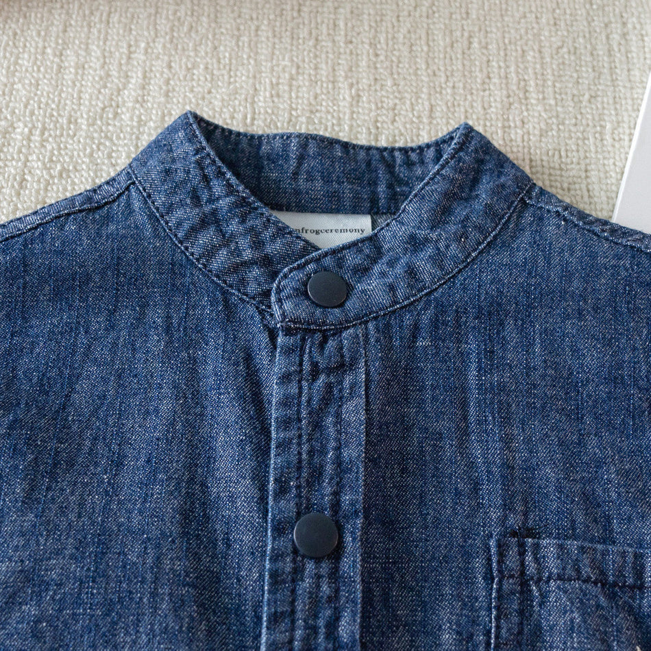 Kids Soft Denim Long-Sleeve Shirt Autumn 2026