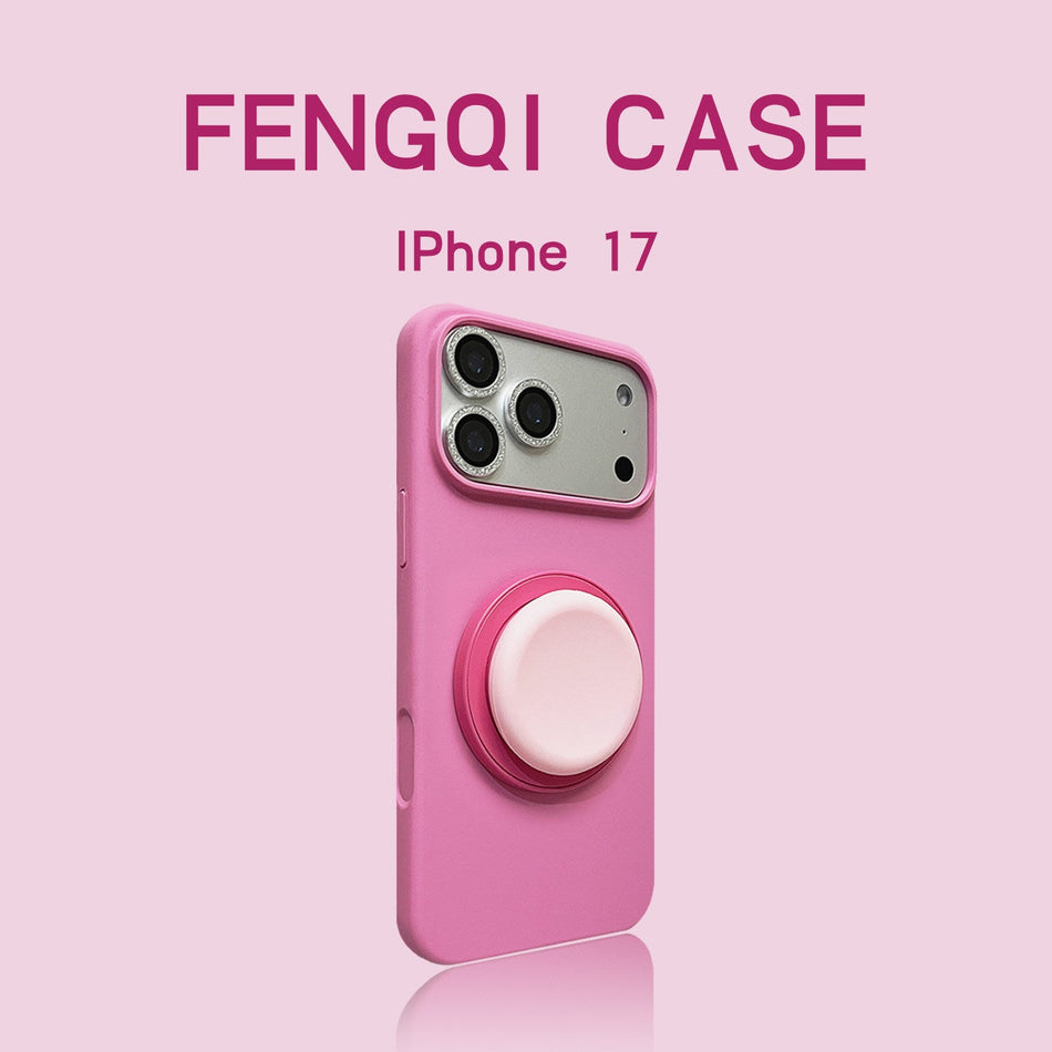 iPhone 17 Air Silicone Case with Stand Anti-Yellow