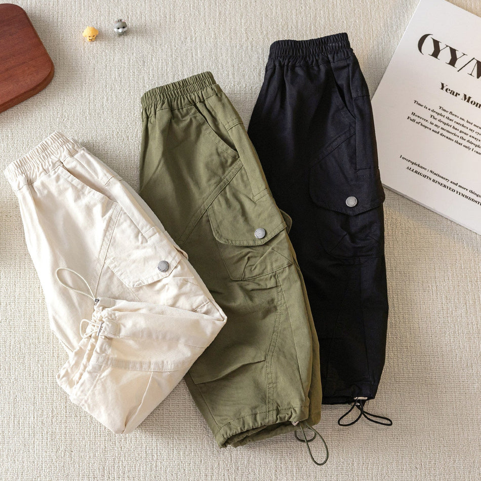 Kids Ankle-Tie Overalls Spring Casual Pants 2026