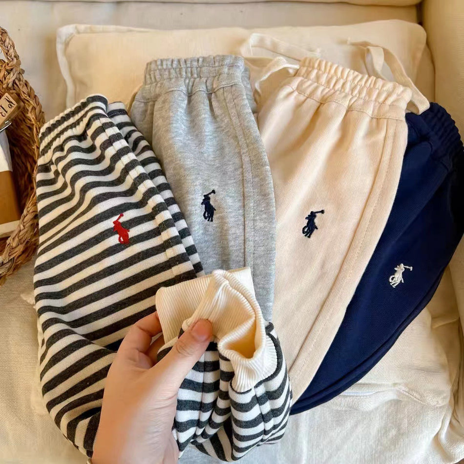 Kids Striped Sweatpants Spring Autumn Sports Pants