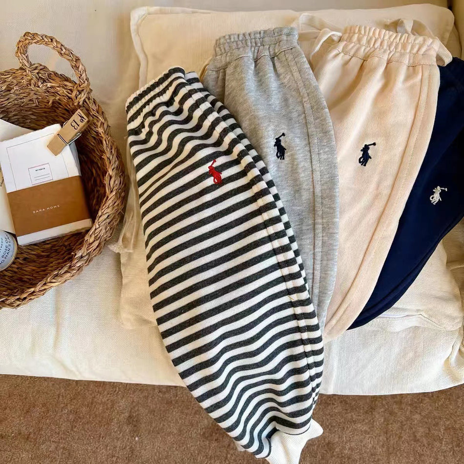 Kids Striped Sweatpants Spring Autumn Sports Pants