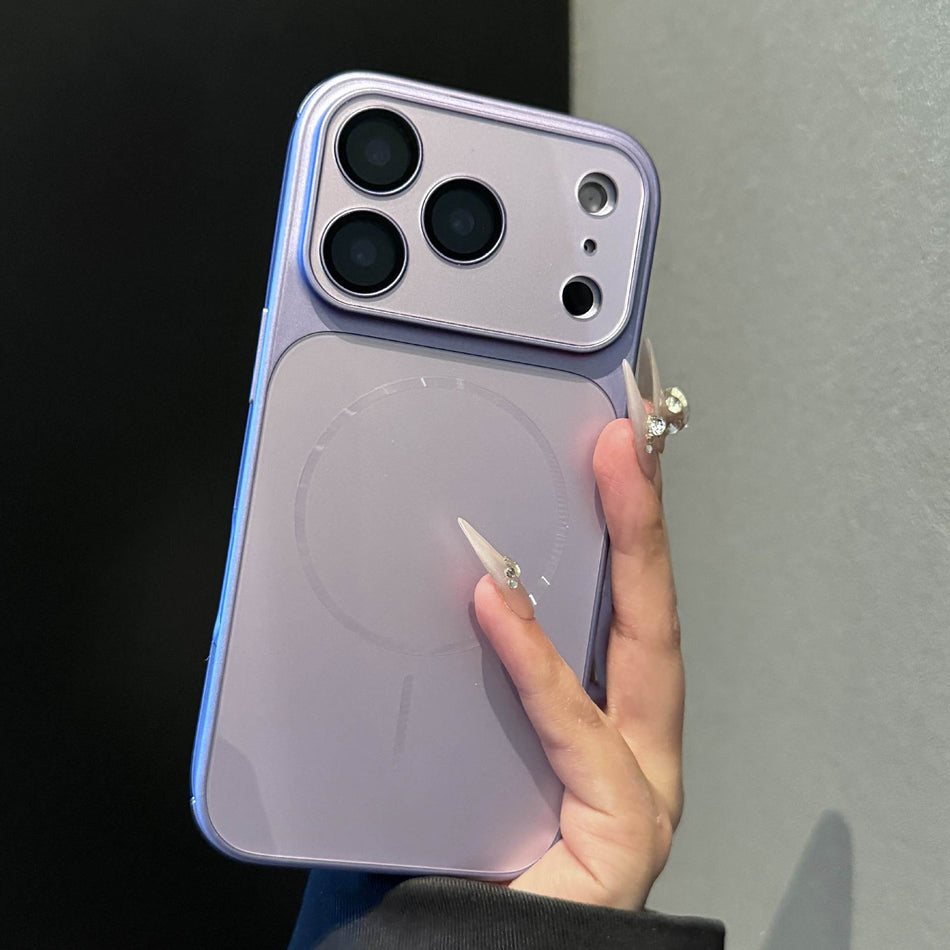 iPhone 17 Pro Max Frosted Magnetic Case with Lens Film