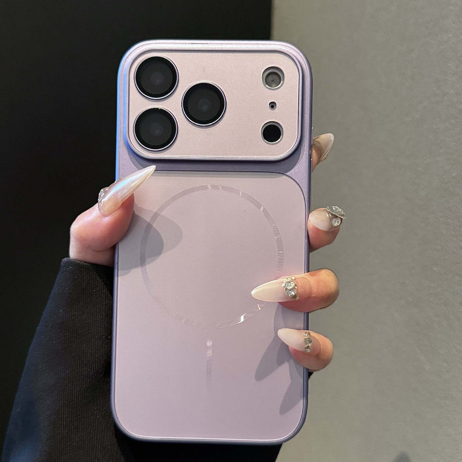 iPhone 17 Pro Max Frosted Magnetic Case with Lens Film