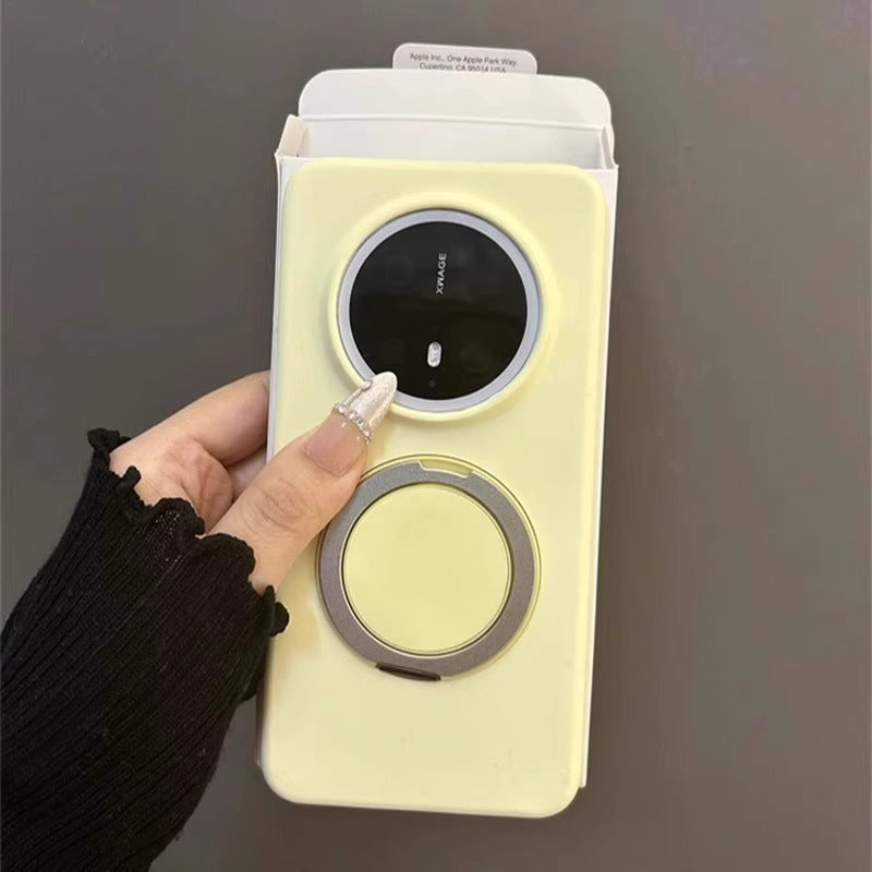 Huawei Mate 80 Magnetic Silicone Case with 360 Stand