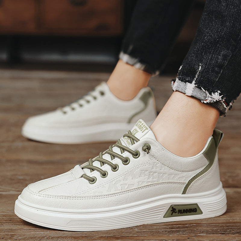 Men’s Four-Seasons Slip-On White Casual Sneakers