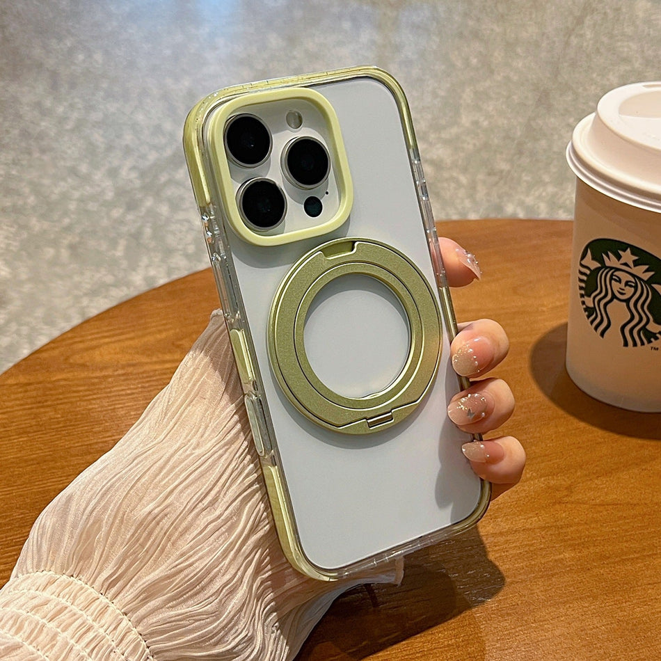 iPhone 16 Pro Max Case with Rotating Stand & Magnet