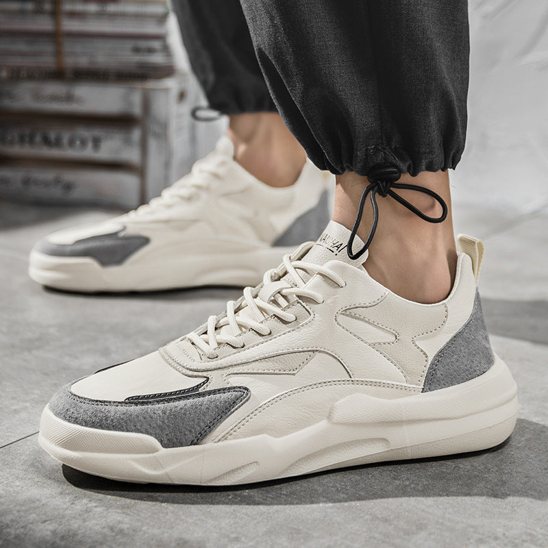 Men’s Autumn Color-Matching Platform Sneakers