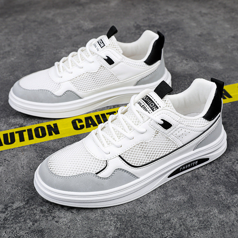 Men’s Low-Top Breathable Mesh Color-Matching Sneakers