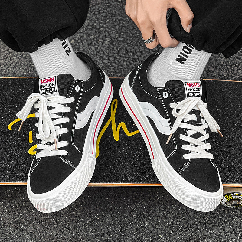 Couple Color-Matching Low-Top Canvas Sneakers