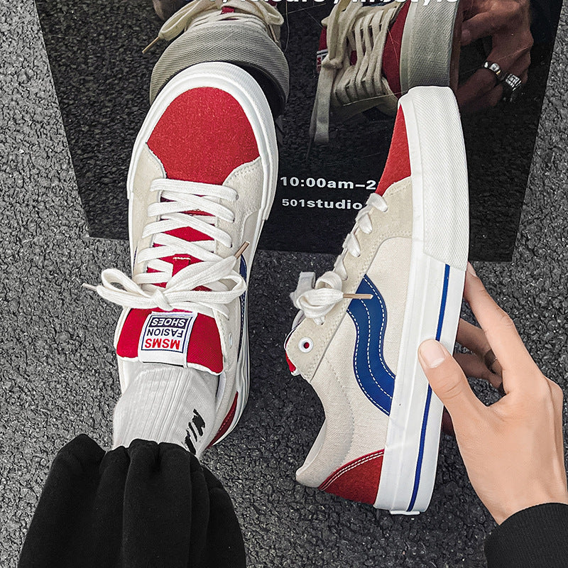 Couple Color-Matching Low-Top Canvas Sneakers