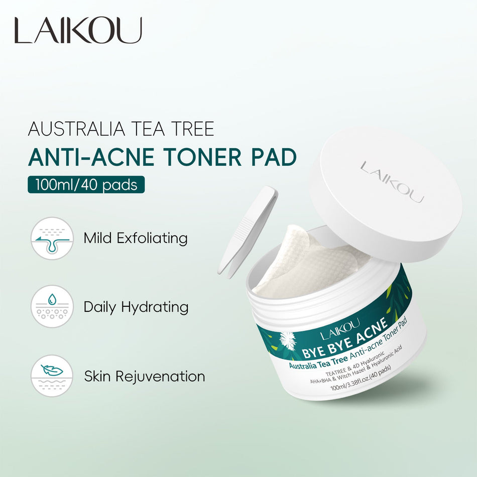 Laikou Australian Tea Tree Acne Removal Cotton Tablets 100ml –