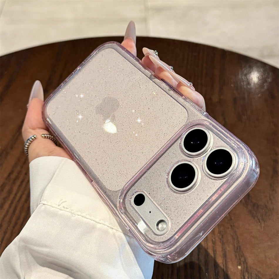 iPhone 17 Pro Max Pink Glitter Soft Silicone Case