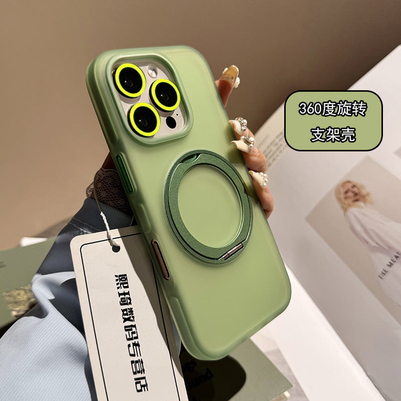 iPhone 16 Pro Max Transparent Magnetic Stand Case