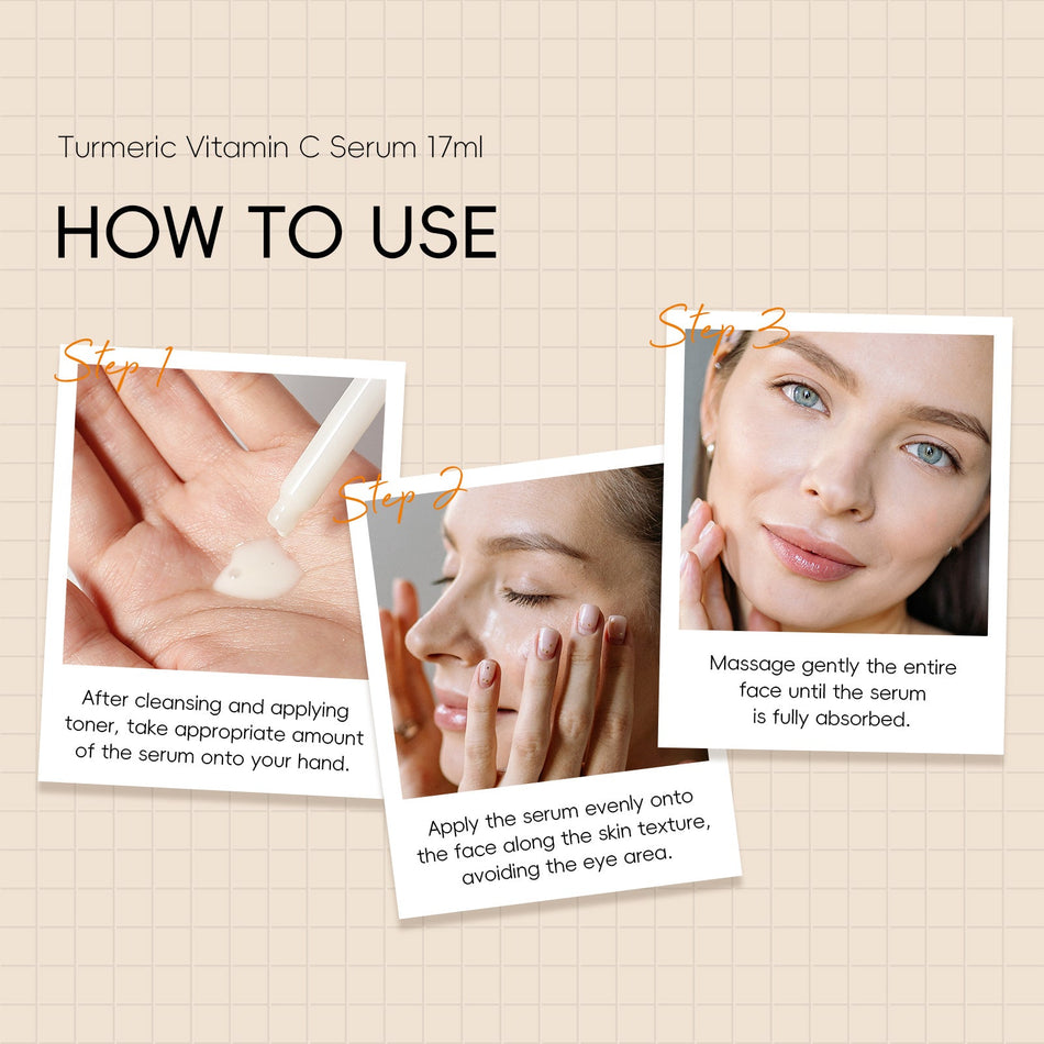 QUIYUM Turmeric Vitamin C Essence 17ml | Natural Glow Serum
