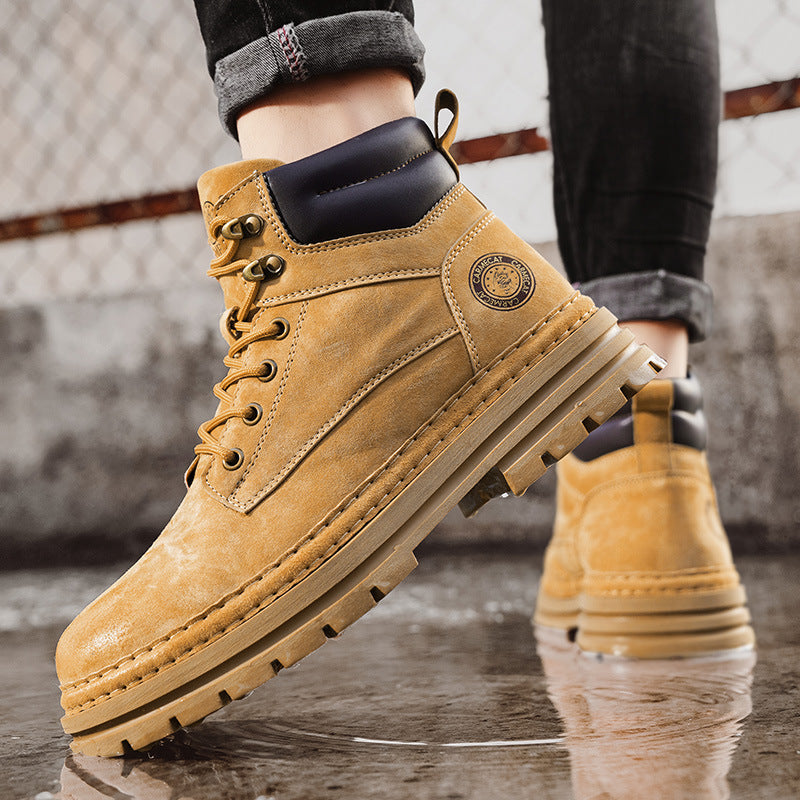 Men’s British Martin Boots – High-Top Outdoor Leather