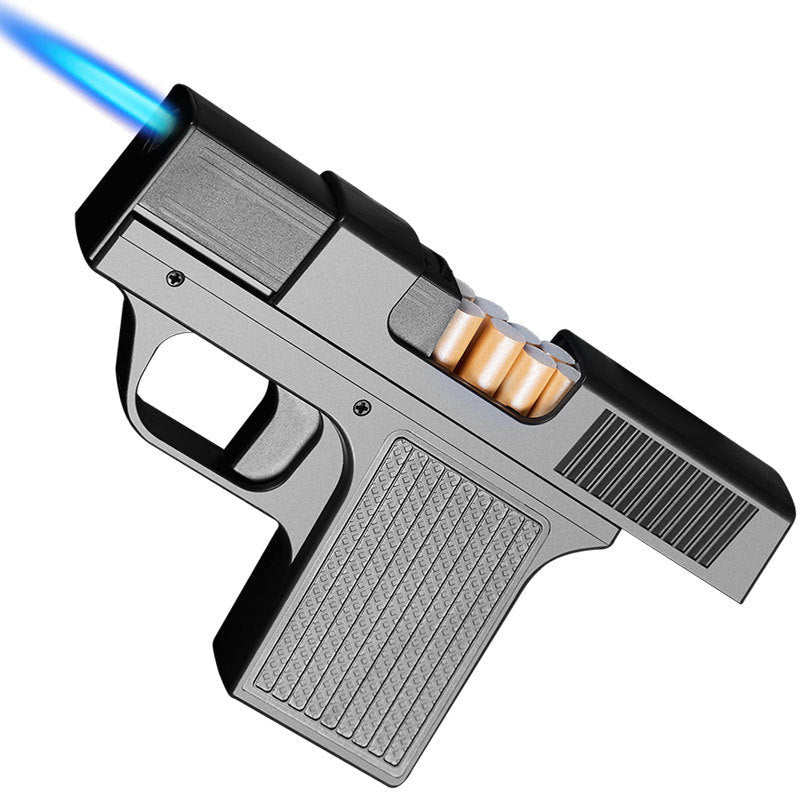 Pistol-Shaped Inflatable Windproof Cigarette Lighter