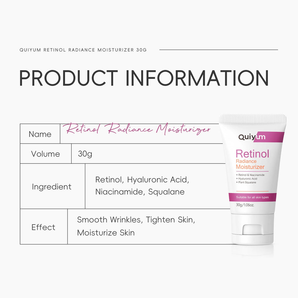 QUIYUM Retinol Facial Cream 30g | Anti-Wrinkle Repair