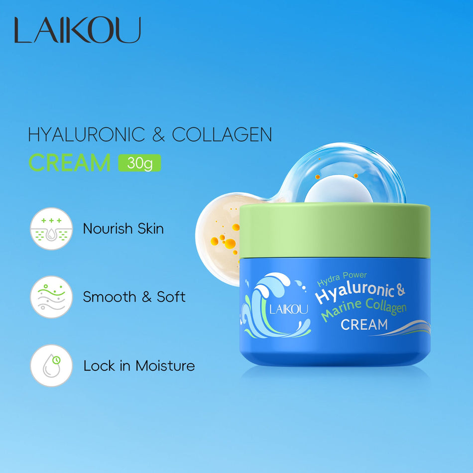 LAIKOU Hyaluronic Acid Collagen Cream 30g | Deep Hydration