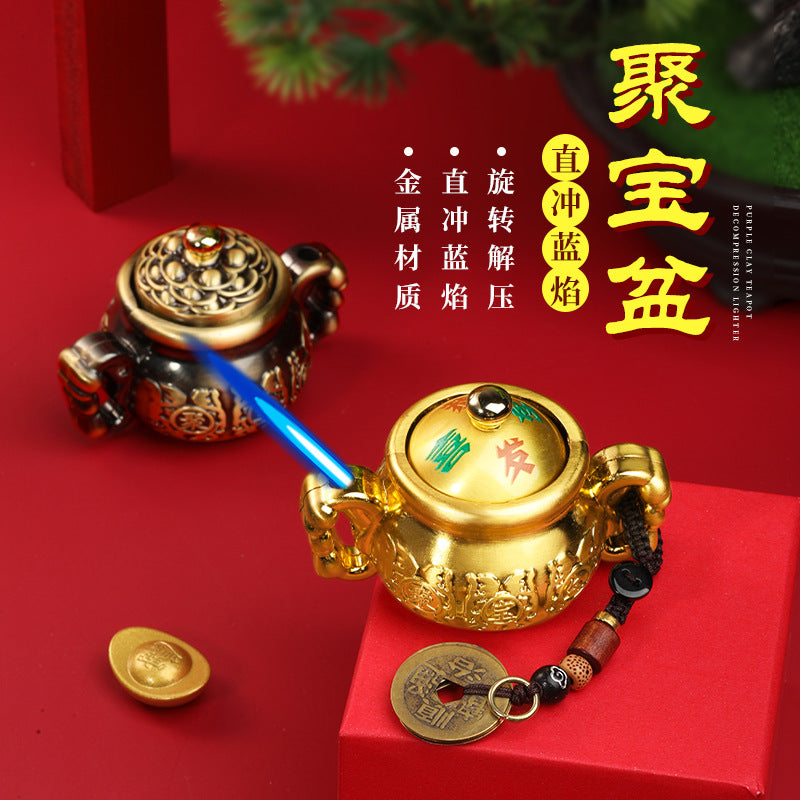 Rotating Chinese-Style Windproof Metal Lighter 2026