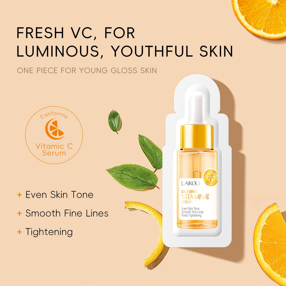 Pack of 10 LAIKOU Vitamin C Essence 1.5ml | Glow Sachets