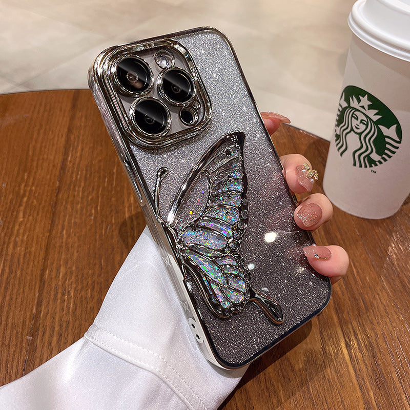 iPhone 17 Pro Max Butterfly Quicksand Case