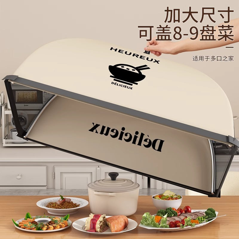 Foldable Anti Fly Mesh Food Cover Dish Cover Table Protector