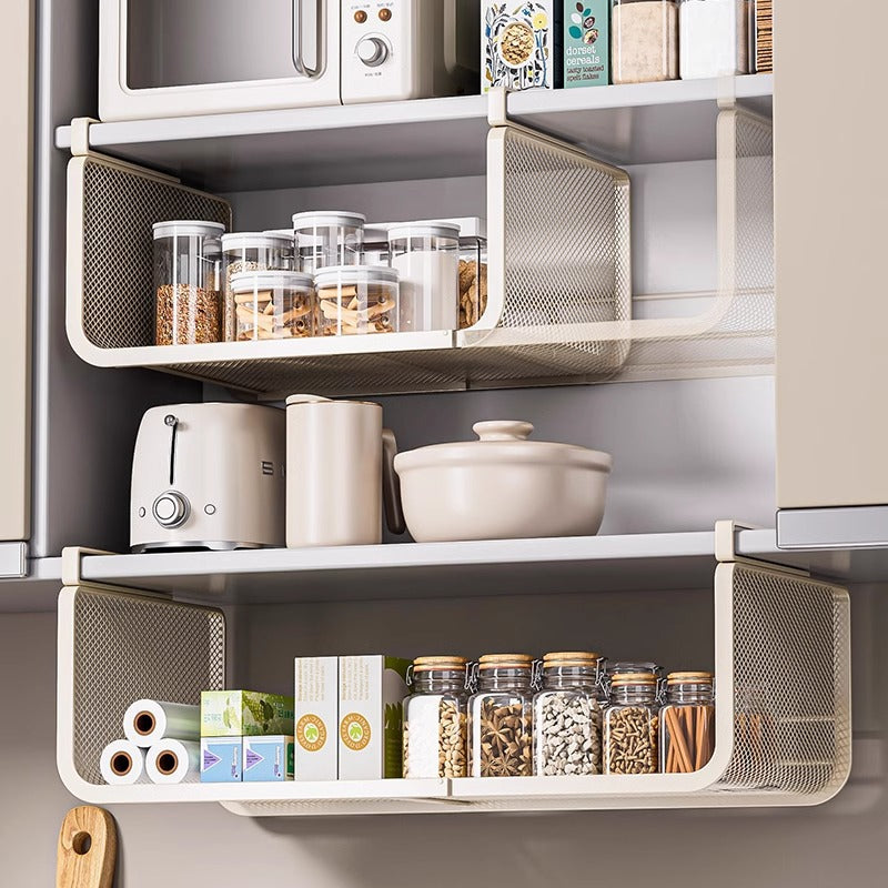 Retractable Kitchen Storage Rack Hanging Seasoning Basket
