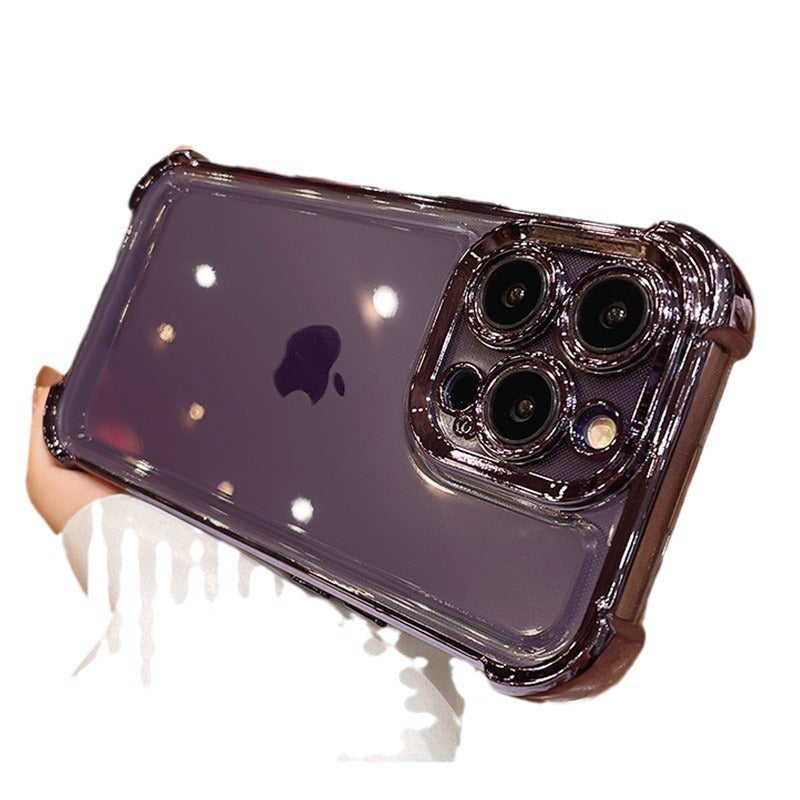 iPhone 15 Airbag Transparent Anti-Drop Silicone Case