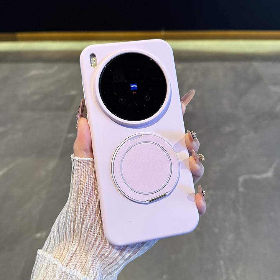 Vivo X300 Pro Silicone Case with Magnetic Stand