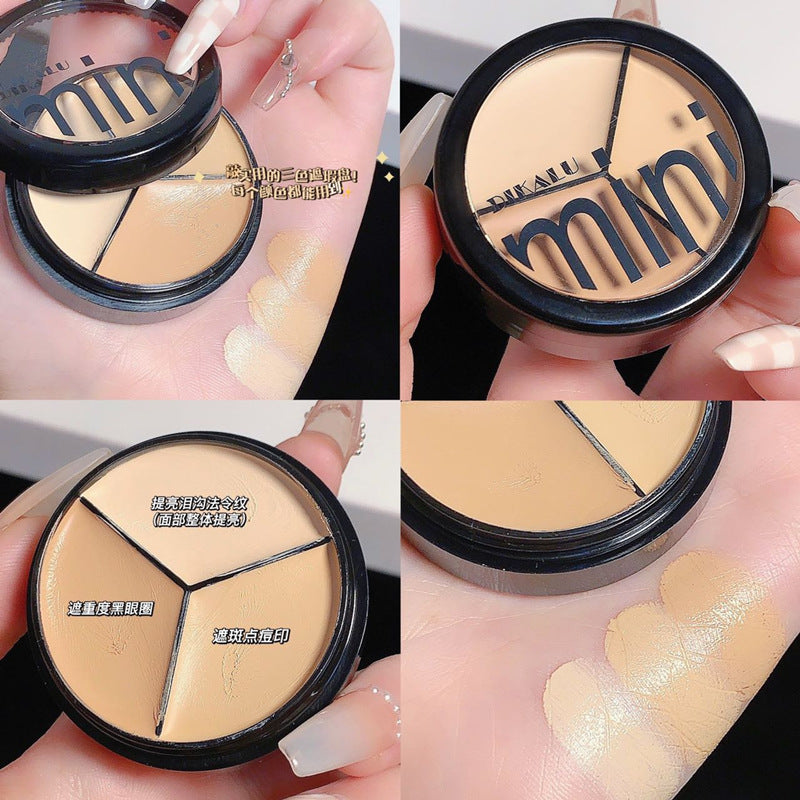 DIKALU 3-Color Concealer Palette – Flawless Full Coverage