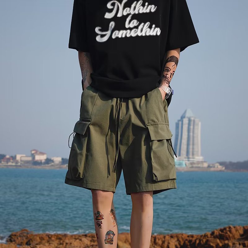 Men’s Retro American Summer Tooling Shorts