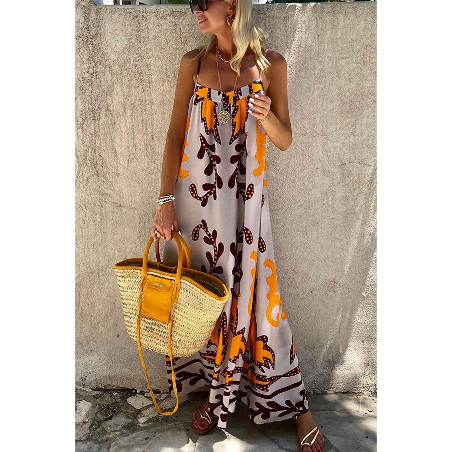 Floral Boho Strap Dress - Trendy Summer Vacation Wear Nepal