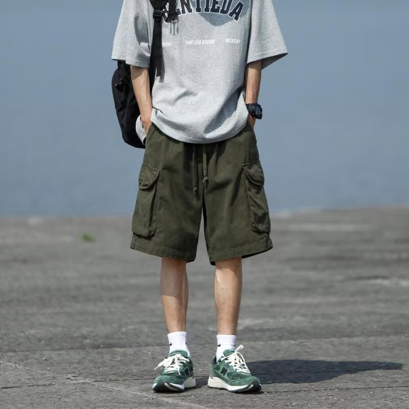 Men’s Japanese Retro Casual Workwear Shorts