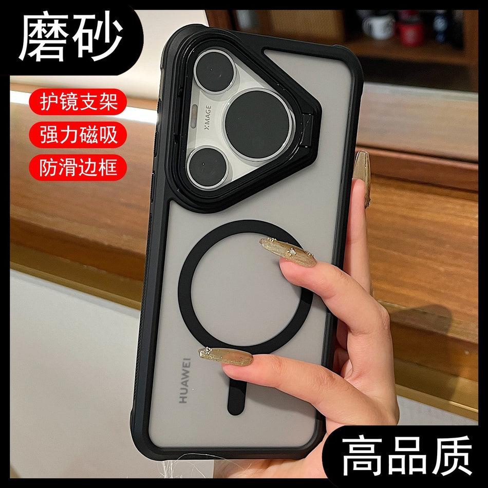 Huawei Pura 70 Pro Case with Lens Film & Stand