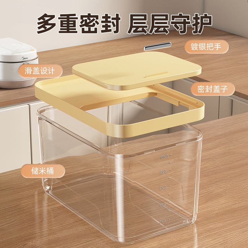 Cabinet RiceBucket Household Large Capacity Sealed Rice Tank
