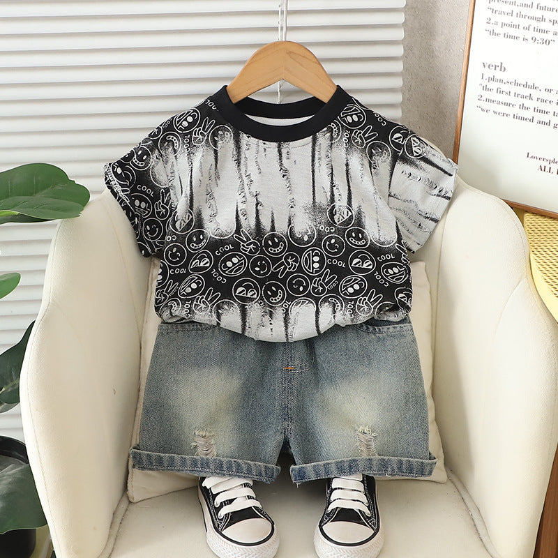 Boys Summer Cotton 2-Piece Set (1-5 Years)